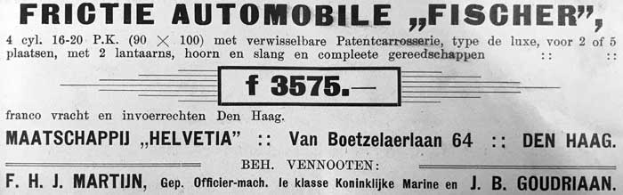 Fischer 19100728 helvetia De Auto