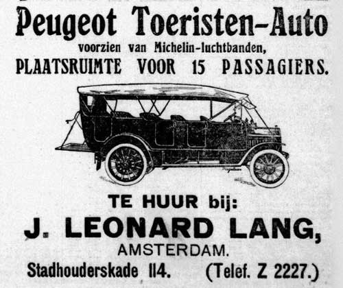 Peugeot 19130829 leonard lang Tel