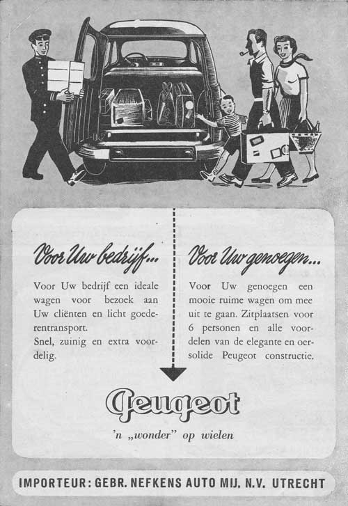Peugeot 19530500 nefkens Auto en motorbedrijf