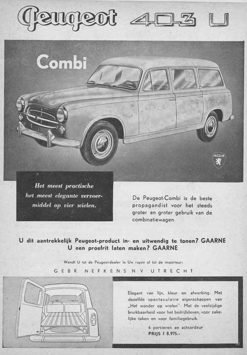 Peugeot 19571000 nefkens Auto en motorbedrijf