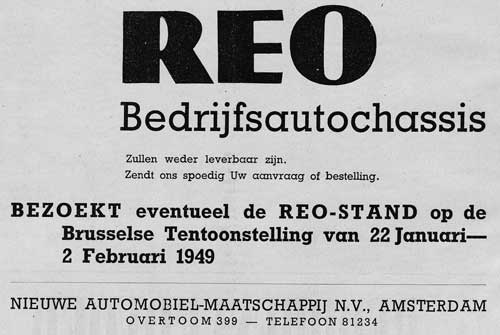 REO 1949 01 15 nam Bedrijfsvervoer