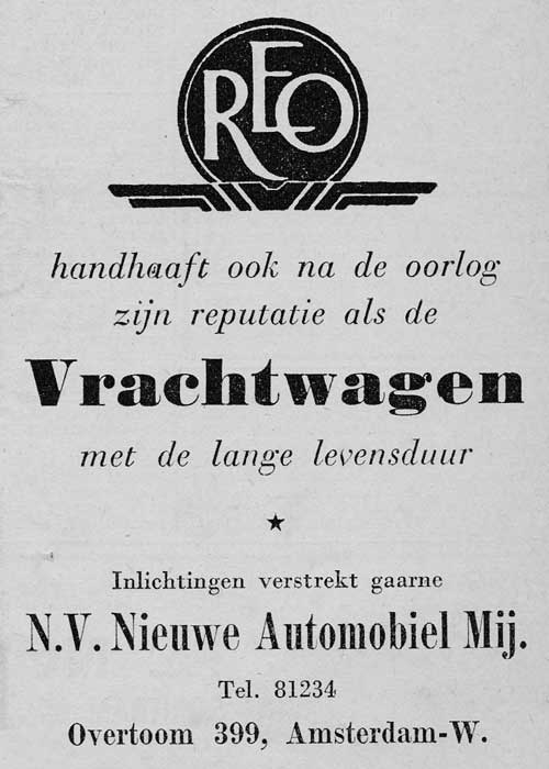 REO 1949 05 21 nam Bedrvervoer
