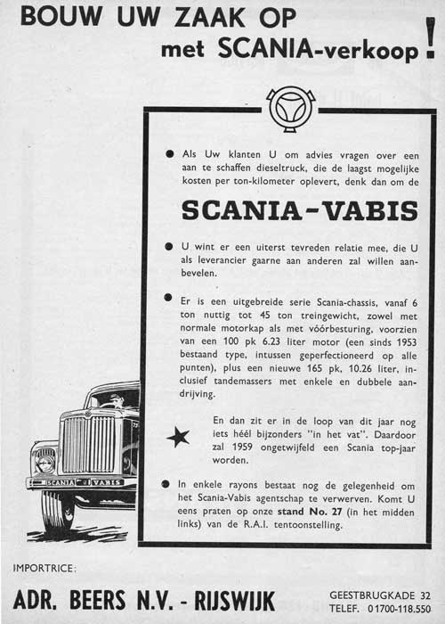 Scania 19590200 beers Auto en motorbedrijf