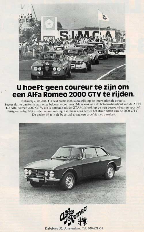 alfa romeo 2000 gtv 19720000 arn