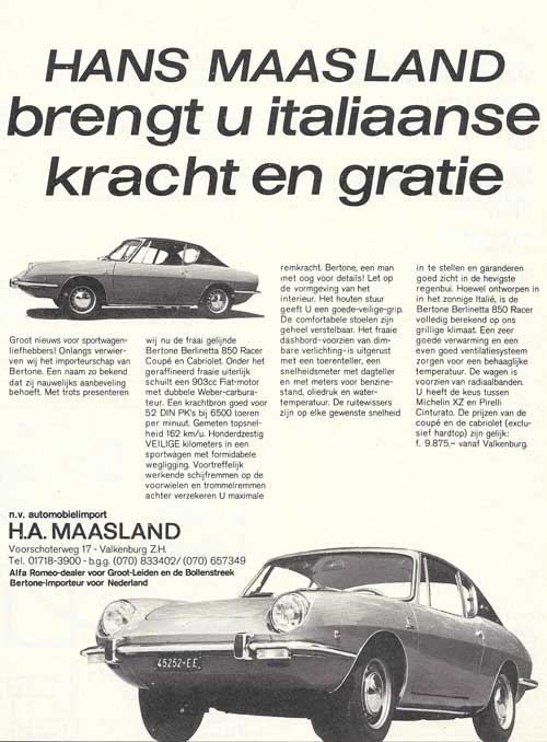 bertone 19680823 hans maasland