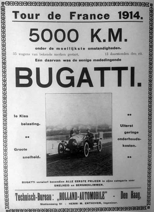 bugatti 19140000 holland automobile