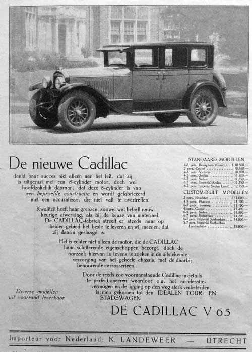 cadillac 19260000 landeweer