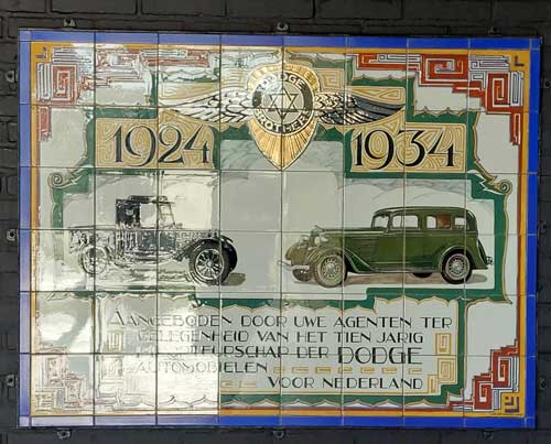 dodge 1934 louwman en parqui tegeltableau