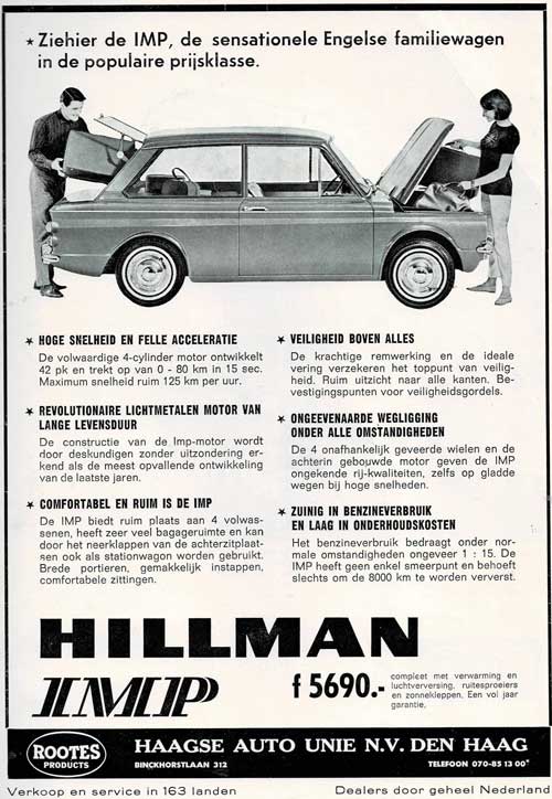 hillman imp 19640000 hau