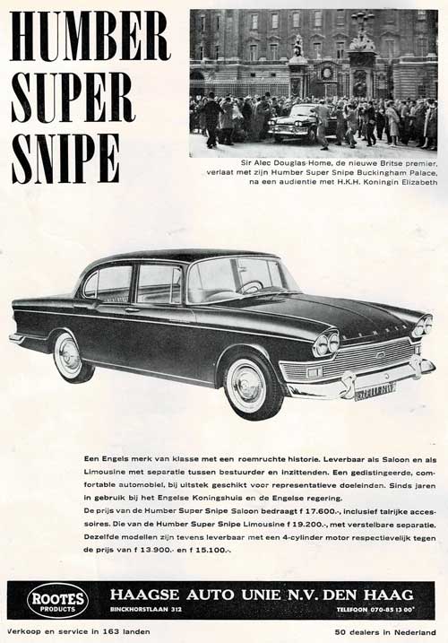 humber super snipe 1963000 hau