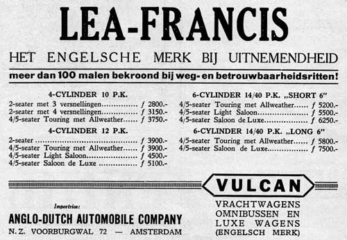 lea francis 19270105 anglo dutch
