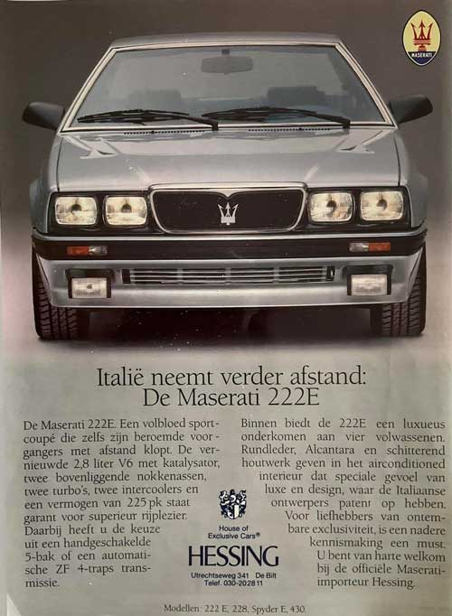 maserati 222e 19880000 hessing