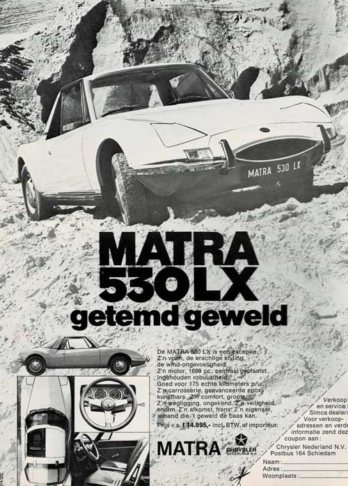 matra 530lx 19720000 chrysler nl