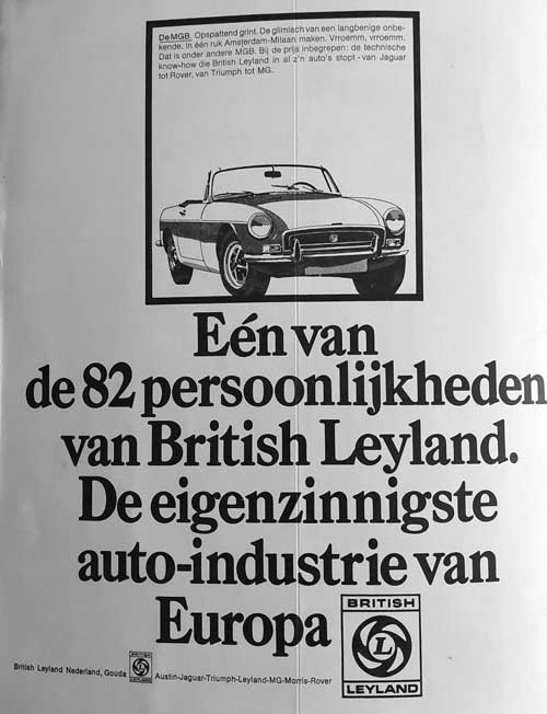 mg 19720000 british leyland