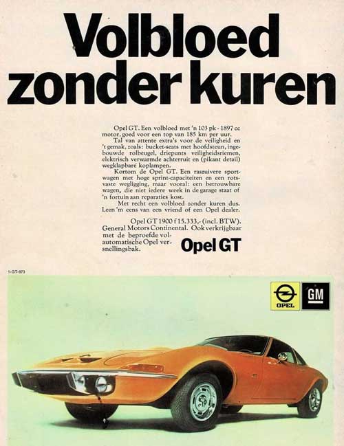 opel gt 1900 19710000 gm
