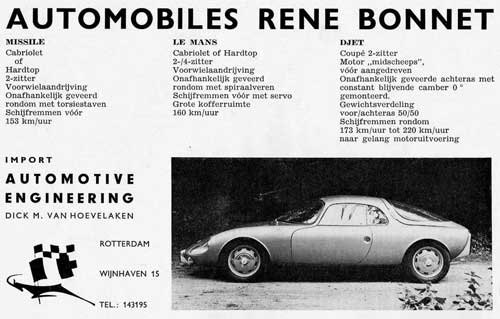 rene bonnet 19630000 automotive engineering
