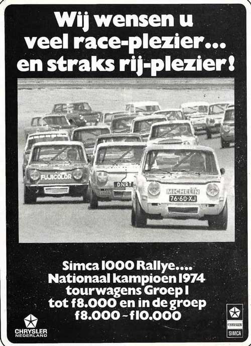 simca 1000 19740000 chrysler nederland