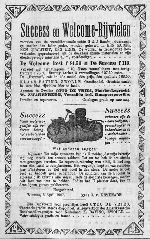 succes 19070415 baving Provinciale Overijsselsche en Zwolsche courant