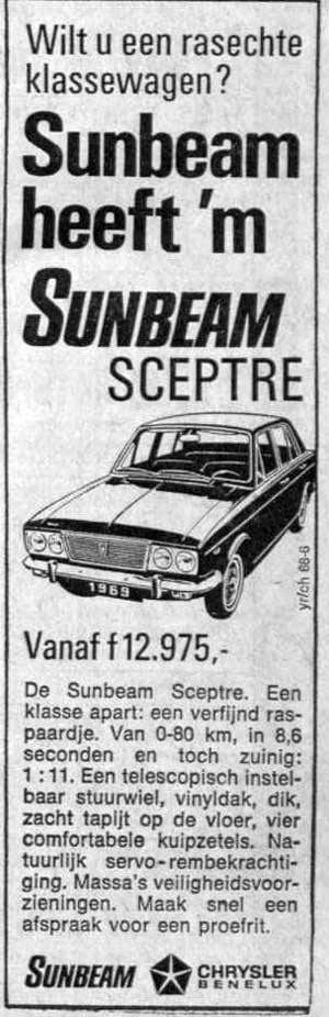sunbeam 19681101 chrysler benelux