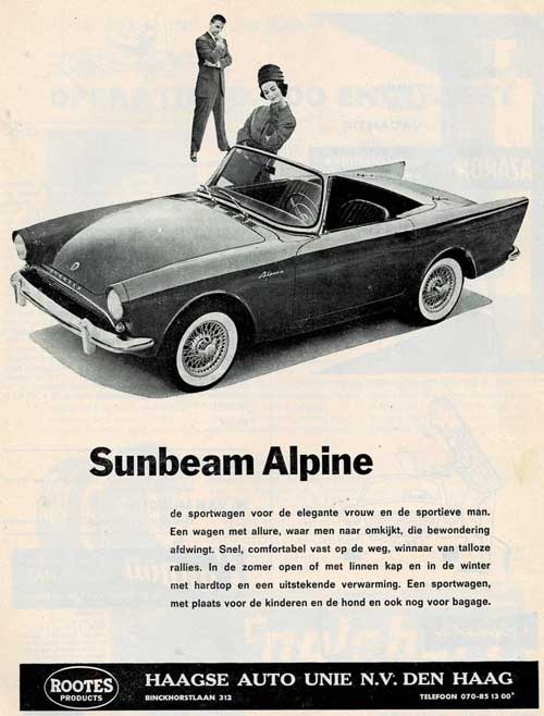 sunbeam alpine 19620000 hai