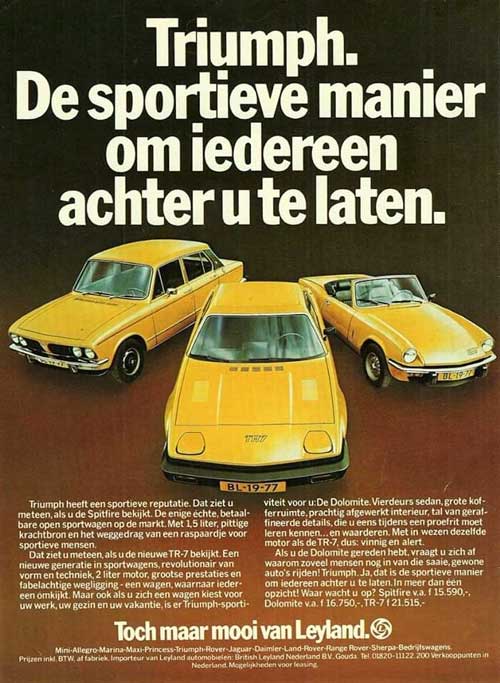 triumph tr7 19770000 leyland