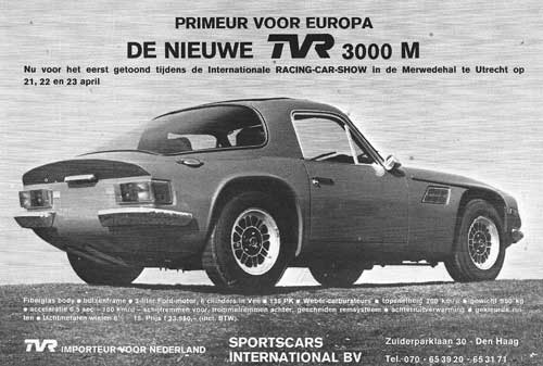 tvr 3000m19730000 sportscars