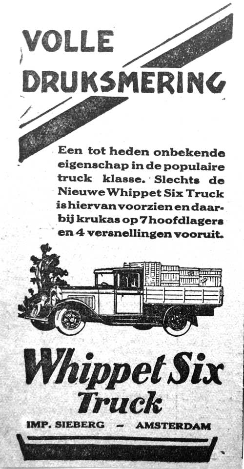 whippet 19290000 six truck sieberg