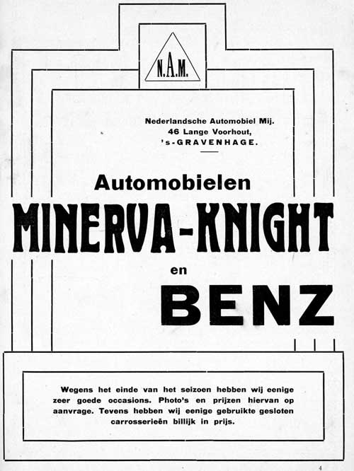 benz minerva 19121121 nam De Auto