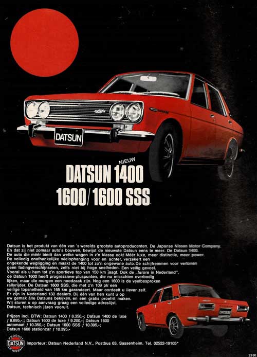 datsun 1400 19710000 datsun nl