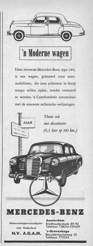 mercedes benz 19540410 agam Autokampioen
