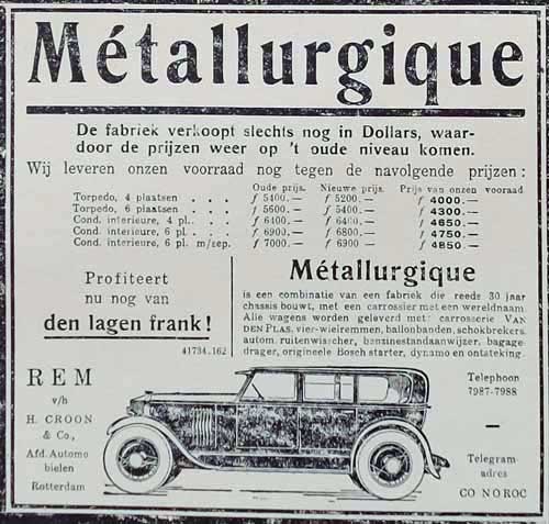 metallurgique 19260000 rem
