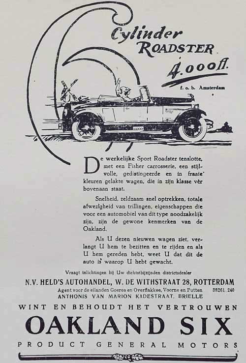 oakland six 19260000 gm