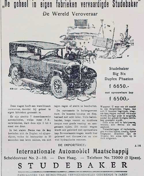 studebaker big six 19260000 iam