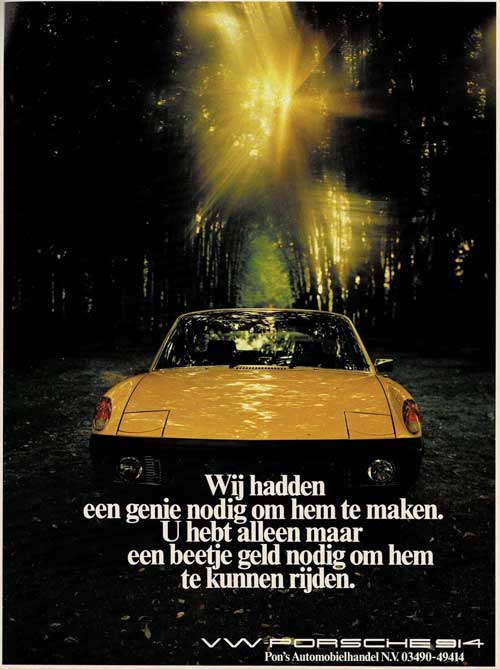 vw porsche 914 19710000 pon