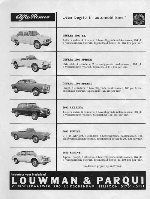 Alfa Romeo 19630816 louwman parqui Autovisie