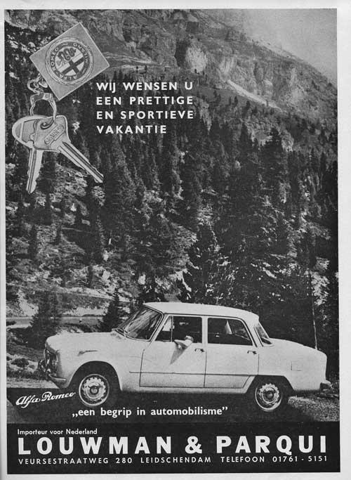 Alfa Romeo 19640327 louwman parqui Autovisie