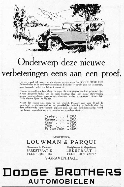 Dodge 19270622 louwman parqui De Auto 36