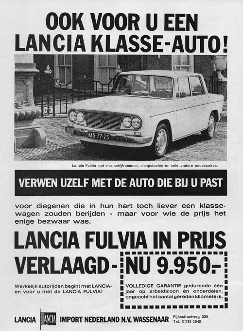 Lancia 19641002 lancia import Autovisie