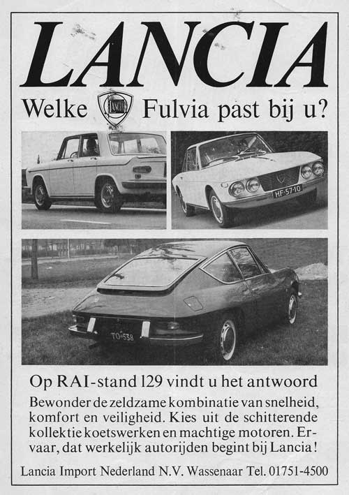 Lancia 19670203 lancia import De Auto