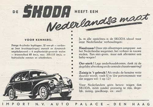 Skoda 19510510 auto palace de Auto 10 mei 1951