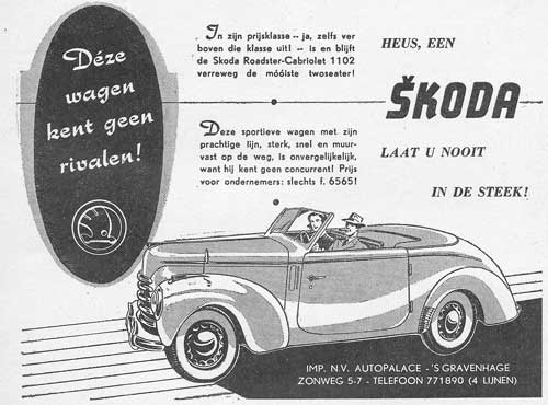Skoda 19520619 auto palace de Auto 19 juni 1952