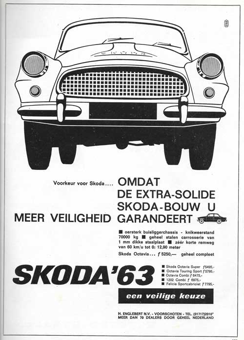 Skoda 19630300 englebert Auto Motor Techniek maart 1963