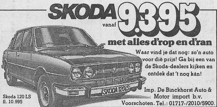 Skoda 19810424 de binckhorst De Nieuwe Krant 24 april 1981