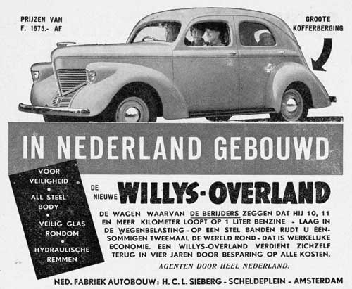Willys Overland autobouw sieberg 19390624 AK 7