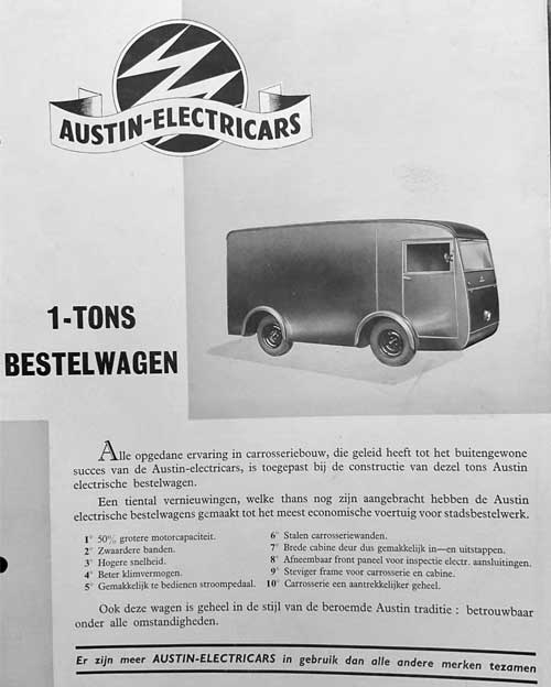 austin electricar 1949 zie ook morrison
