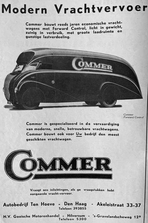 commer forward control jaren dertig ten hoeve
