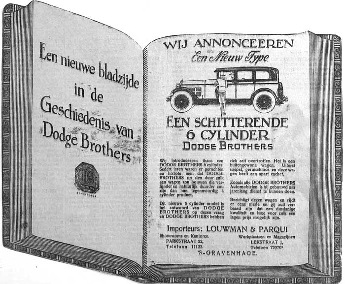 dodge 6 cylinder 19270000 louwman parqui