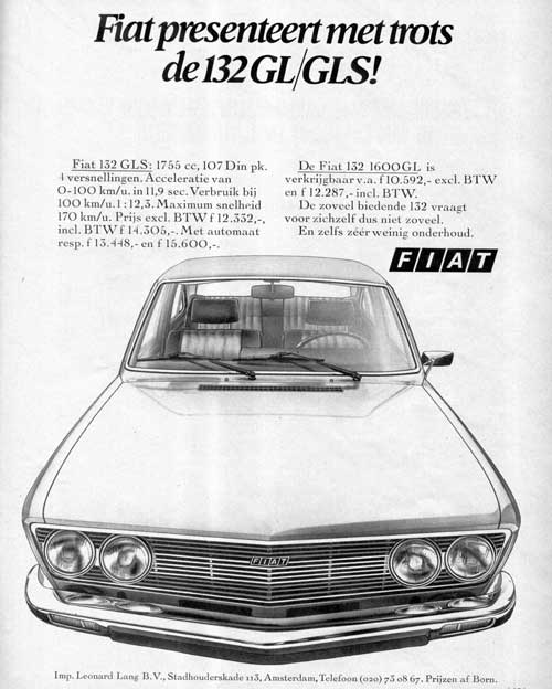 fiat 132 gl gls 19740000 leonard lang