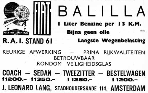 fiat 19350209 leonard lang AK 39 ballila