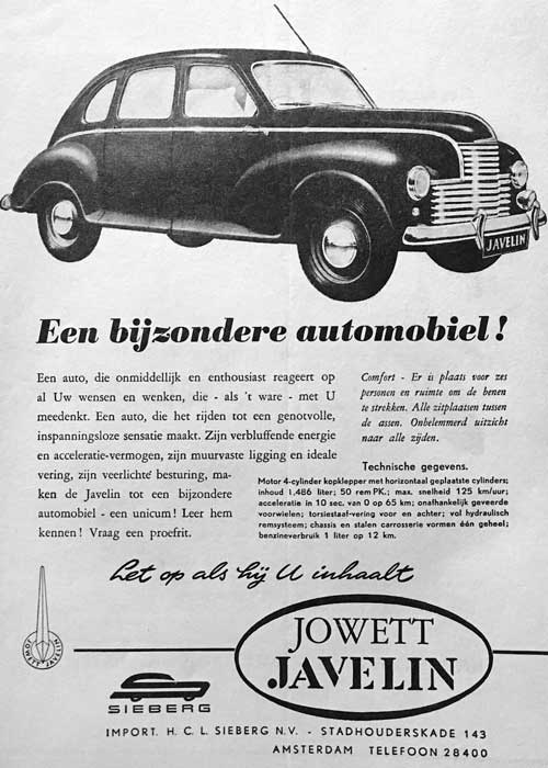 jowett 1949 circa dirk mark